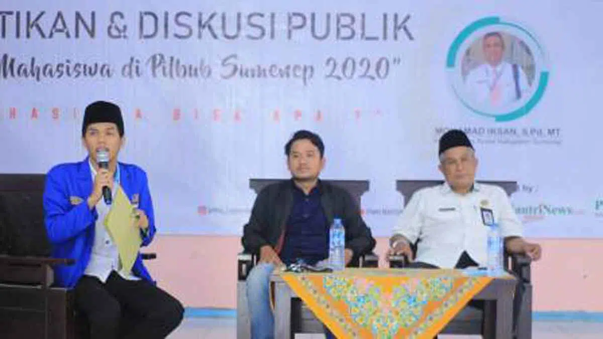 Diskusi Publik diselenggarakan PMII Rayon Sospol Komisariat Unija Sumenep (@portalmadura.com)