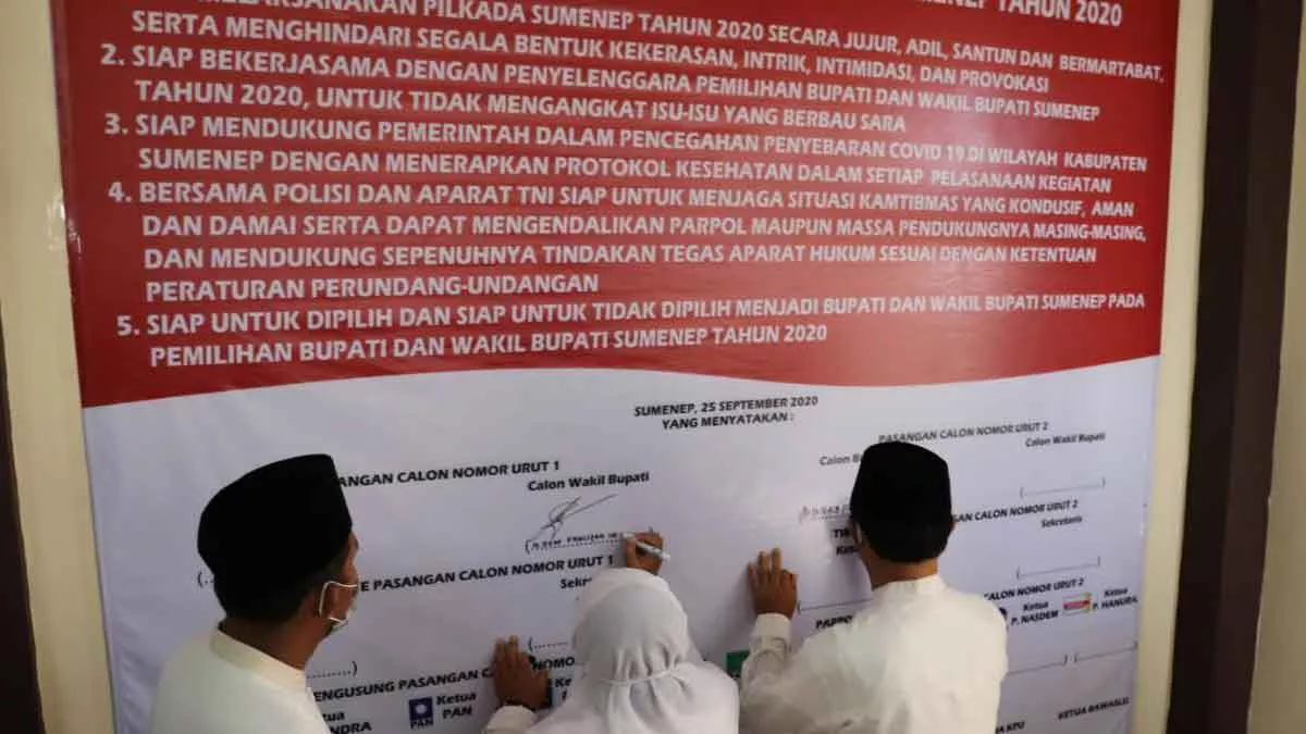 Dua Kontestan Pilkada Sumenep 2020 Siap Dipilih dan Tidak Dipilih