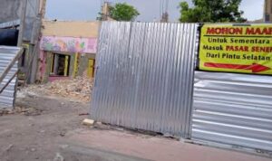 Salah satu pasar yang sedang direnovasi (Foto M. Saed @portalmadura.com)