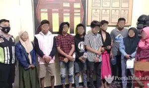 9 Muda-Mudi Digelandang ke Polres Sumenep