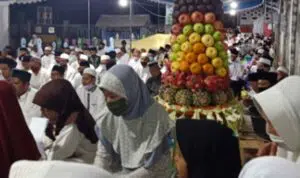 Haul akbar Pangeran Judonegoro dan rokat Desa Kebunagung, Kabupaten Sumenep, Madura, Jawa Timur. (Foto @portalmadura.com)
