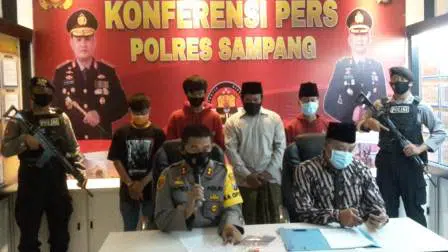 Empat remaja Sampang diamankan polisi (Foto. Ist)