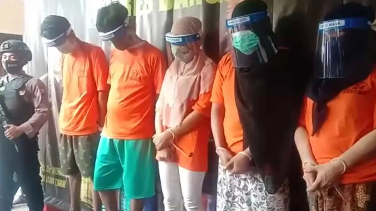 Libatkan Wanita, Tujuh Budak Narkoba Diciduk Polres Bangkalan