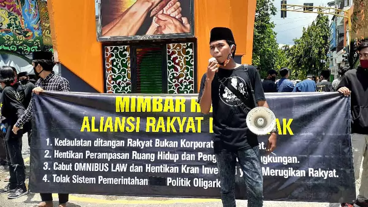Demo di Patung Kuda, ARB Sumenep Usung Protes Pengrusakan Lingkungan