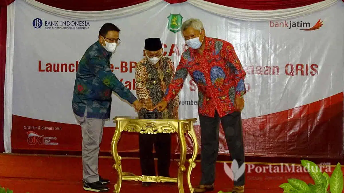 E-BPHTB dan Penggunaan QRIS di Sumenep Resmi Dilaunching Bank Jatim