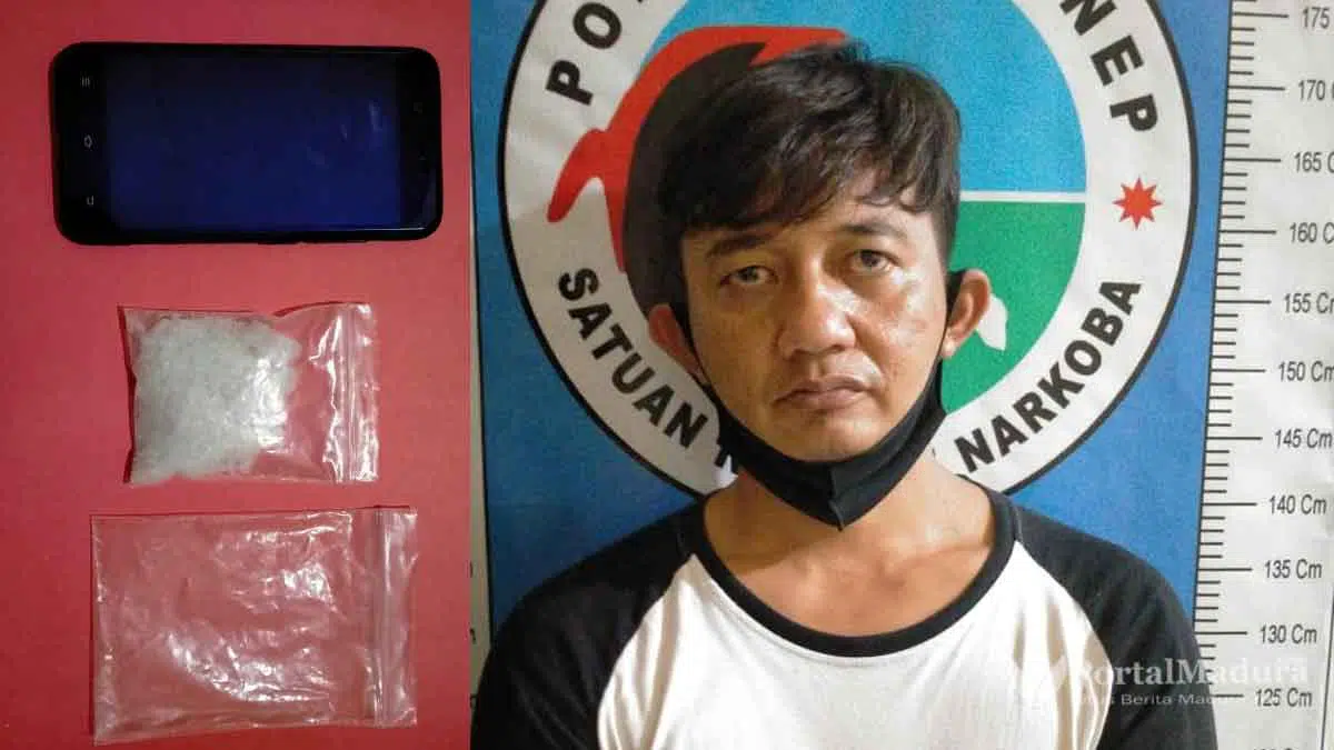 Tenaga Honorer di Sumenep Miliki 25,80 Gram Narkotika