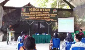 Beri Edukasi Kebangsaan, Kodim Sampang Ajak Warga Patuh Prokes