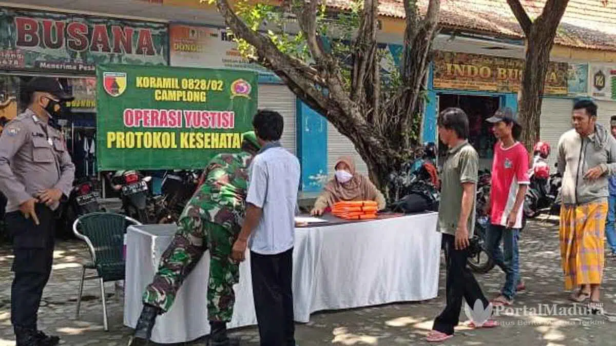 71 Ribu Warga Sampang Langgar Prokes Covid-19