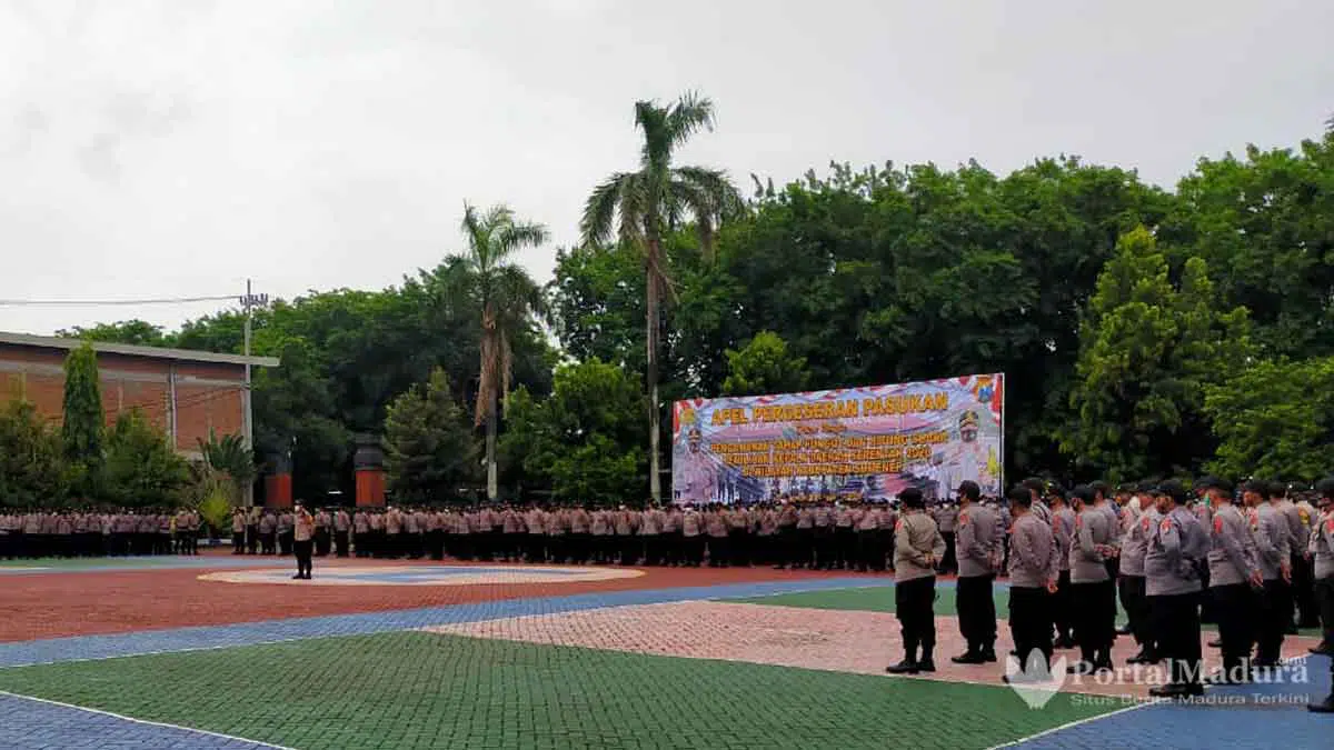 Apel Pergeseran Pengamanan Pungut dan Hitung Suara pada pemilihan Kepala Daerah Serentak 2020 di Wilayah Kab Sumenep (@portalmadura.com)
