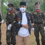 Banser NU Pamekasan Jaga Rumah Ibunda Mahfud MD