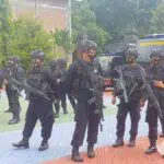Brimob dan PAM TPS Diberangkatkan ke Wilayah Kepulauan Sumenep