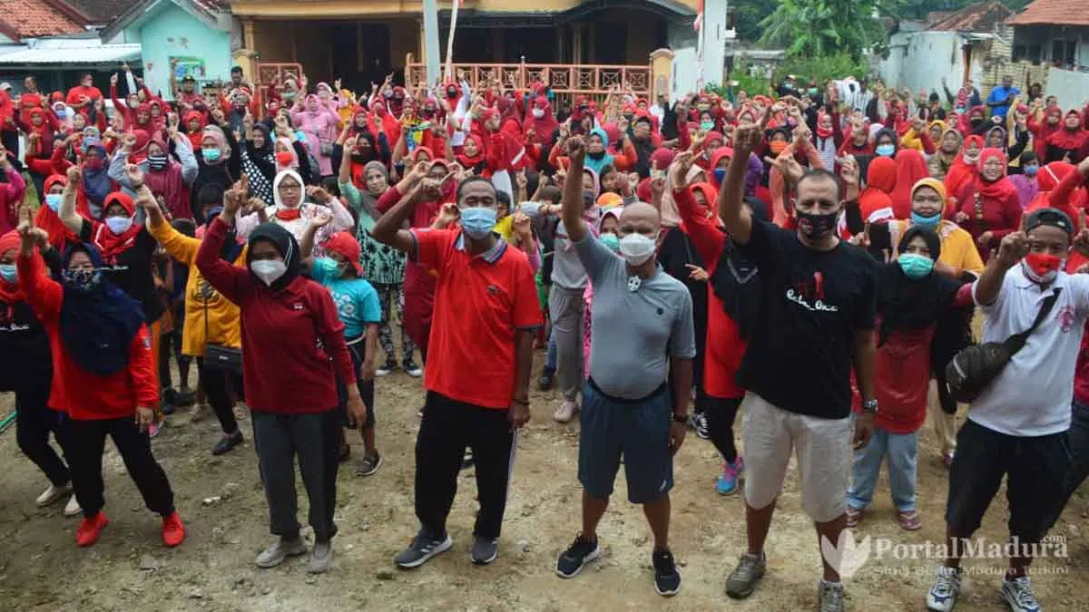 Cegah Covid-19, SAI Ajak Warga Sumenep Senam Bersama & Tetap Patuhi Prokes