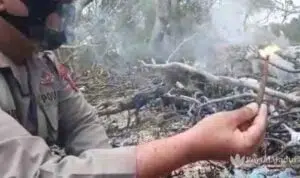 Percikan Api di Tepi Pantai Bangkalan Diduga Mengandung Gas Mitan