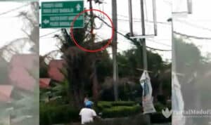 Hujan Landa Bangkalan, Jaringan Listrik Keluarkan Percikan Api