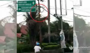 Hujan Landa Bangkalan, Jaringan Listrik Keluarkan Percikan Api