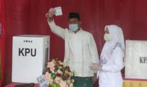 Nyoblos Pertama, Cabup Sumenep Achmad Fauzi Optimis Menang