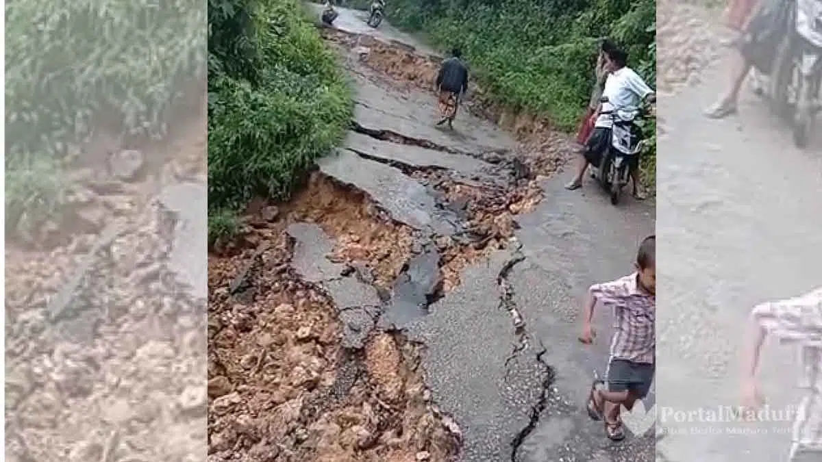 Jalan Penghubung 3 Kecamatan Longsor, Pemkab Bangkalan Siapkan Akses Sementara