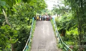 Jembatan Somber di Tambelangan Sampang Ambruk