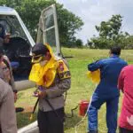 Pasca Pungut Hitung, Kapolres Sumenep ke Pulau Masalembu Pakai Helikopter