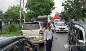 Banjir Blega, Arus Lalu Lintas Dialihkan ke Pantura Bangkalan