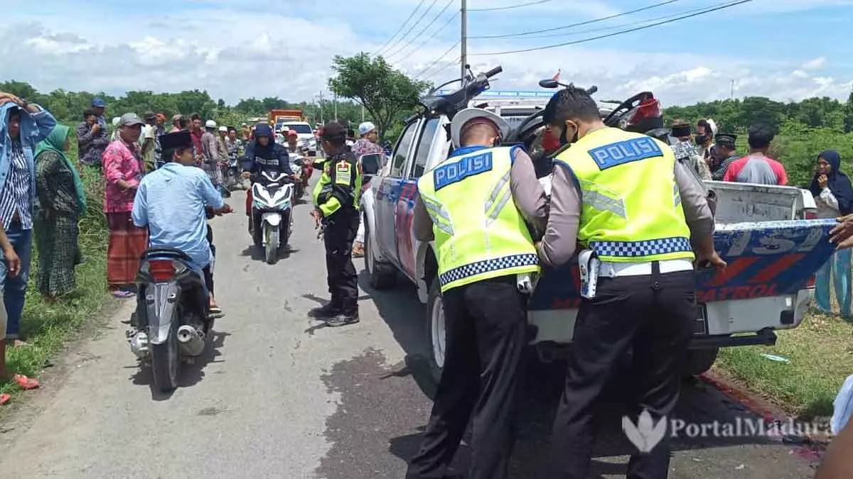 Tabrakan Maut, Dua Pemotor Tewas di Sampang