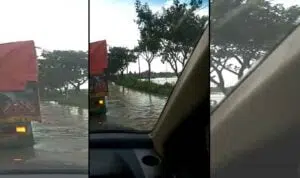 Sampang Banjir, Pengguna Jalan Raya Jrengik Terganggu