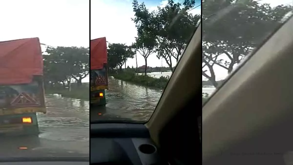 Sampang Banjir, Pengguna Jalan Raya Jrengik Terganggu