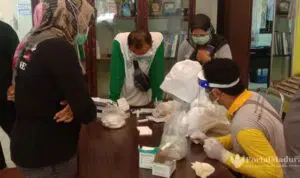 Satu Terpapar Corona, Pegawai Bappeda Bangkalan Jalani Rapid Test
