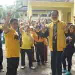 Senam Bersama, Relawan Muhammad Ali Ridha Kawal Kemenangan Gus Acing-Mas Kiai