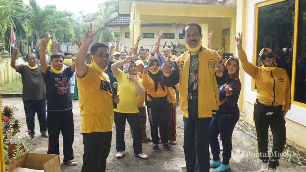 Senam Bersama, Relawan Muhammad Ali Ridha Kawal Kemenangan Gus Acing-Mas Kiai
