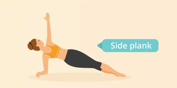 Side Plank Olahraga mengecilkan perut buncit
