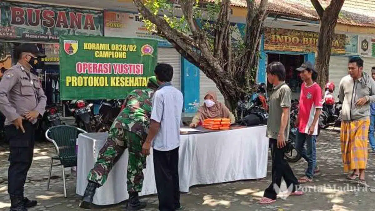 Tindak Pelanggar Prokes, Petugas Gabungan Sasar Objek Wisata Sampang