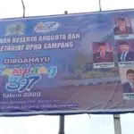 Viral, Latar Baliho Mirip Banjir Bertuliskan Dirgahayu Sampang ke-397