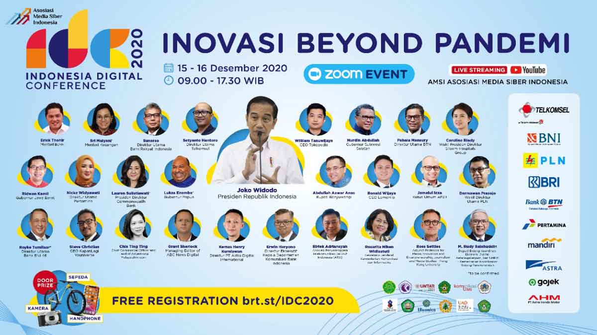 Presiden Jokowi Akan Membuka Indonesia Digital Conference 2020