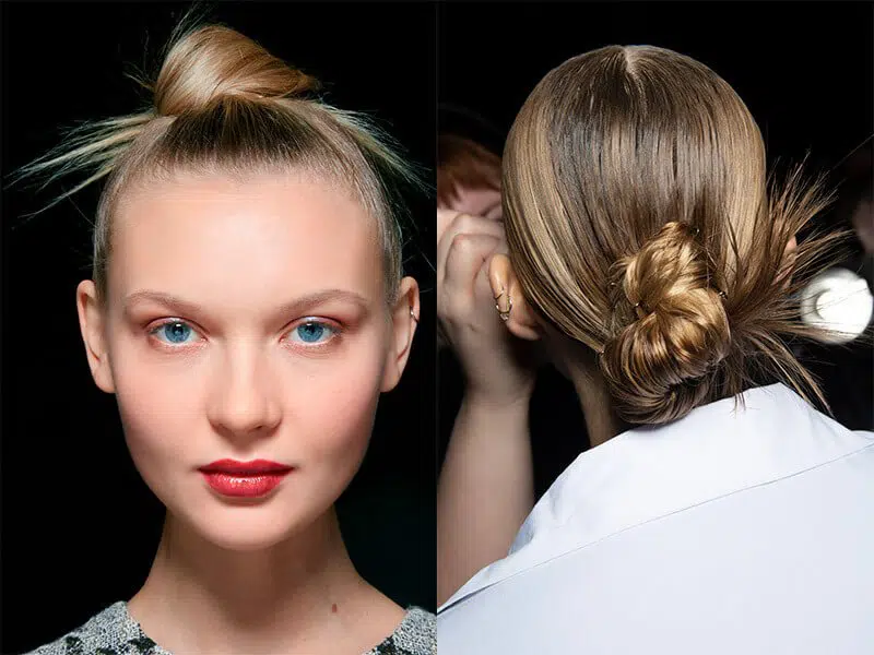 Gaya Rambut Wanita 2021 Bun and Knots