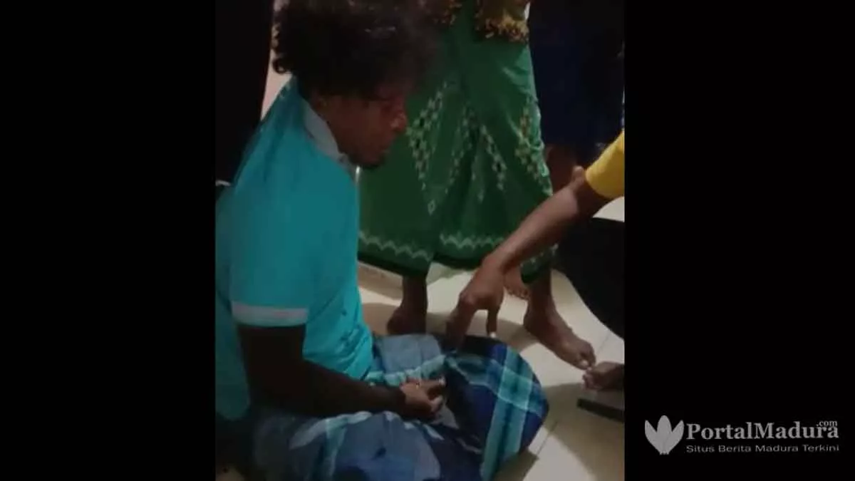 Pencuri HP Babak Belur Dihajar Warga Bangkalan