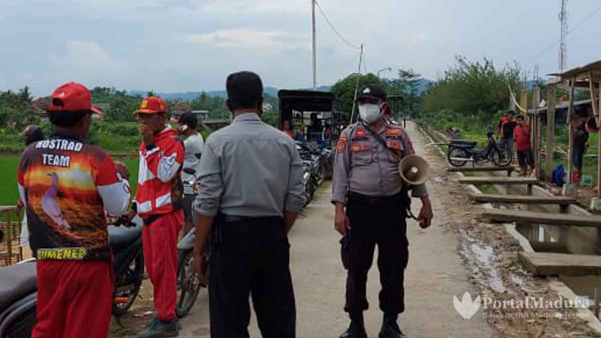 Polisi Bubarkan Balap Burung Merpati di Babbalan Sumenep