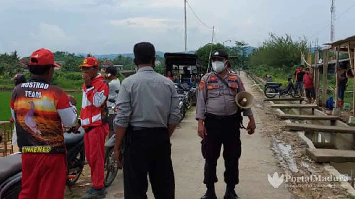 Polisi Bubarkan Balap Burung Merpati di Babbalan Sumenep