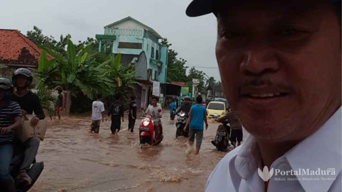 Sumenep Banjir, Jalan Penghubung Kecamatan Lumpuh