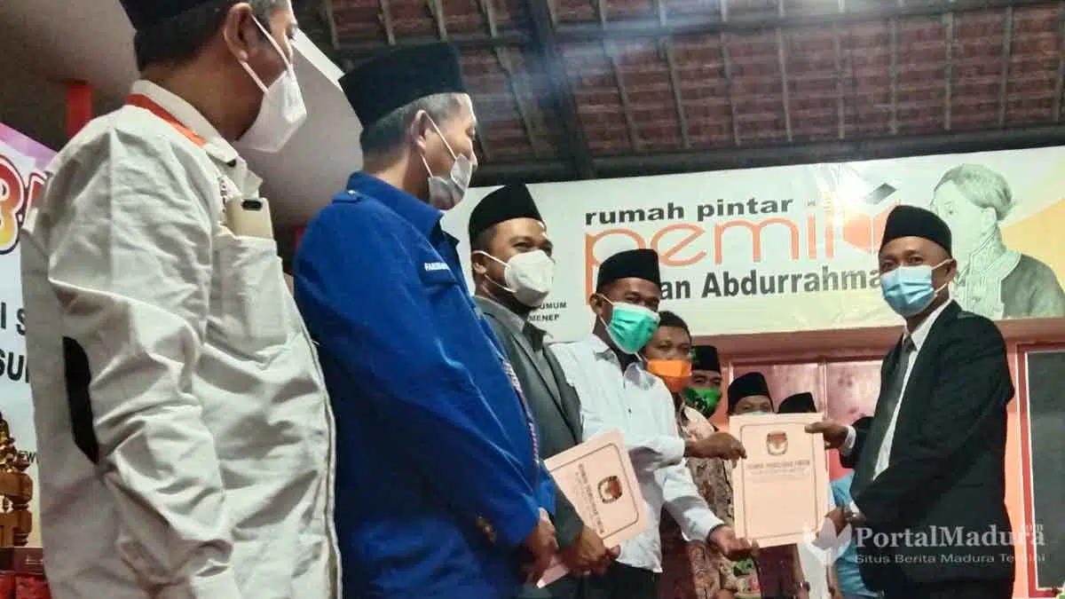 Tak Ada Sengketa, KPU Sumenep Tetapkan Fauzi-Eva Cabup-Cawabup Terpilih