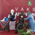 Pertama, Dandim 0827 Sumenep Disuntik Vaksin Covid-19