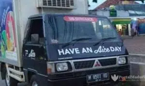 Mobil Box Es Cream Raib Saat Parkir di Bluto Sumenep