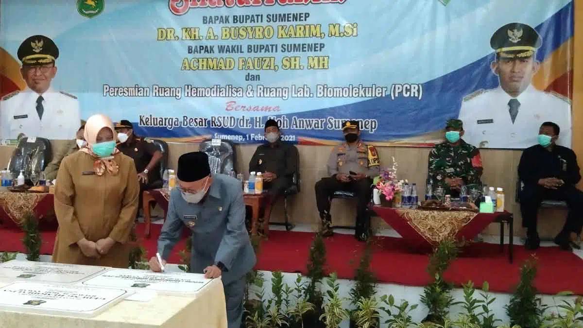 Ruang Hemodialisa dan Lab Biomolekuler RSUD Sumenep Diresmikan