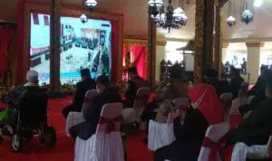 Nobar Pelantikan Bupati dan Wabup Sumenep di Pendopo Agung
