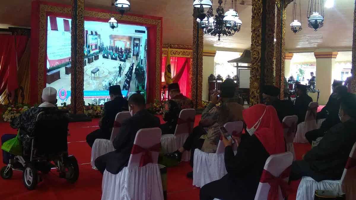 Nobar Pelantikan Bupati dan Wabup Sumenep di Pendopo Agung