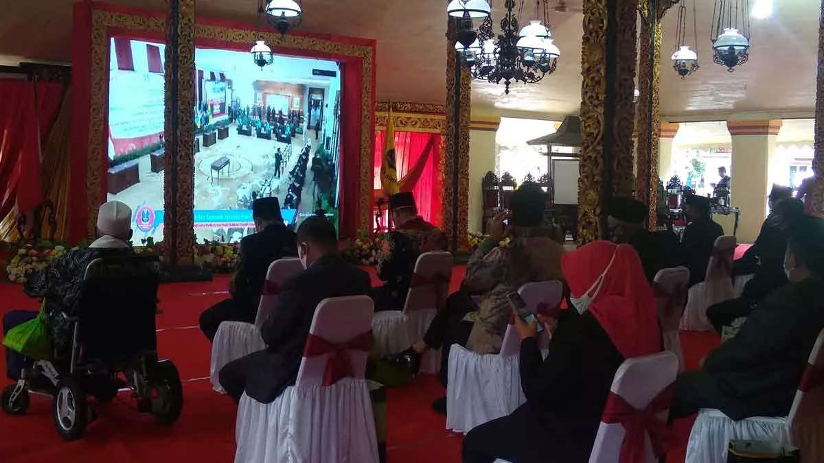 Nobar Pelantikan Bupati dan Wabup Sumenep di Pendopo Agung
