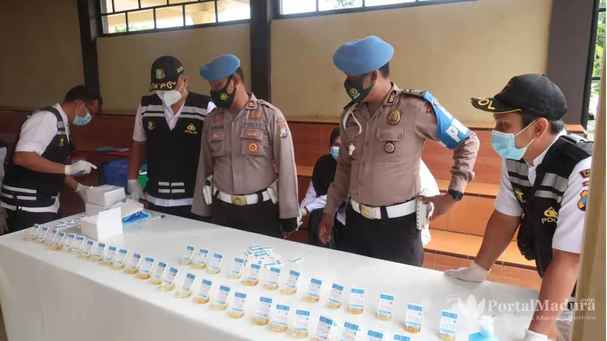 40 Anggota Reskrim Polres Sumenep Jalani Tes Urine, Hasilnya?
