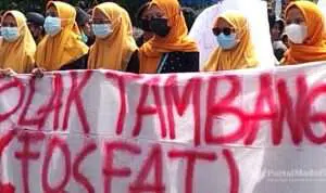 Tolak Tambang Fosfat, AMS Demo Bappeda Sumenep