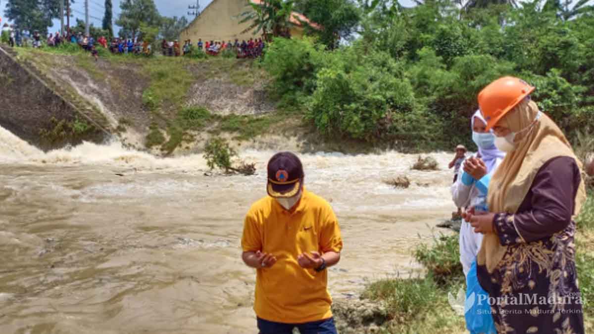 Pencarian Orang Hilang, Wabup Sumenep Cek Sungai DAM Jepun Lenteng Timur