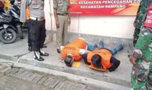 Tujuh Orang Pengunjung Pasar Tradisional Terjaring Operasi Yustisi